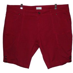 Dash Bermuda Shorts 22W x 10.5" Inseam lightweight cotton blend zipper 5-pocket